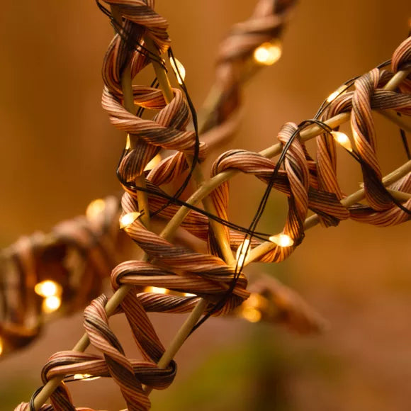 Light-up Reindeer 1320 Micro LEDs (H180cm) In Woven Resin Brown Warm White