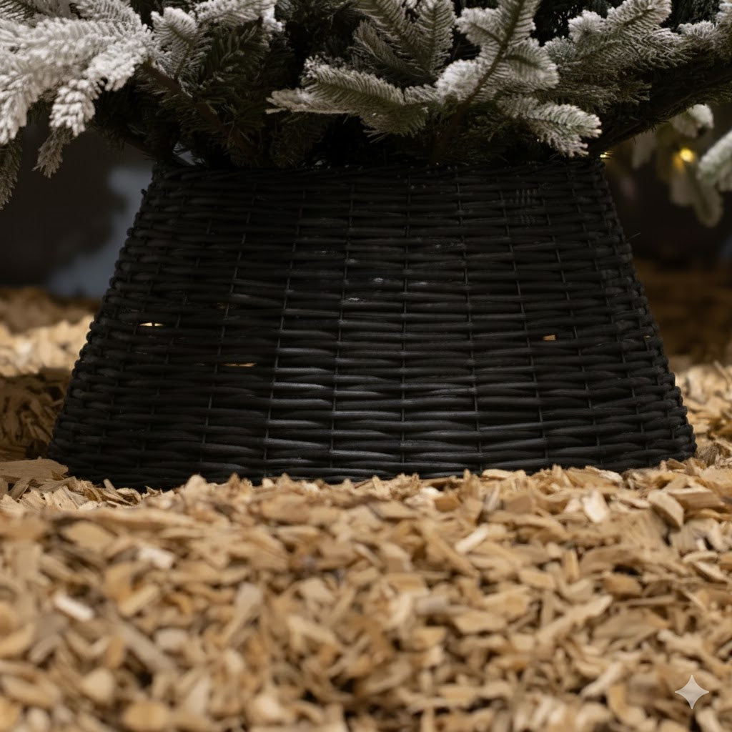 Black skirt Christmas tree stand cover