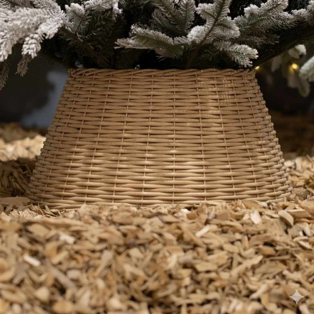 Chêne skirt Christmas tree stand cover